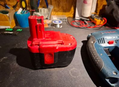 Bosch SDS drill 24v with upgraged battery