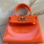Girl's Mini Orange Crossover Bag Image 3