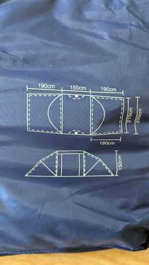 ProAction "Wow" Pro Action 6 Man 2 Room Tent