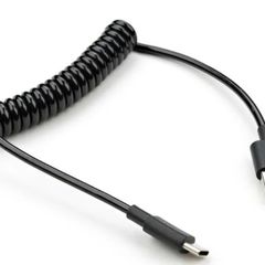 Retractable Spring Type C USB C Charger Cable For Galaxy S8 S9 S10 PLUS Huawei