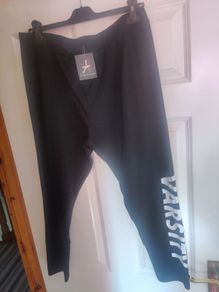 BNWT Atmosphere black Varsity leggings size UK20 EU48 Postage included