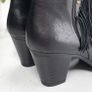 Jose Saenz black leather ankle boots with fringe and stud details - Sz 41 (Fit 7.5-8UK) - Bnwt Rrp 109 Image 6