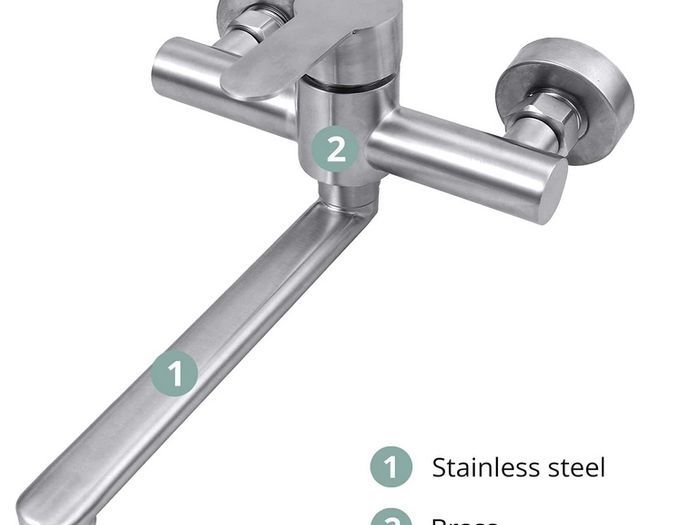 Colfuline Kitchen Sink Faucet Brushed Stainless Steel