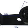 Sliding Barn Door Adjustable Floor Guide Wall/Door Bottom Guide Black Image 4