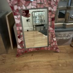 Pink Mosaic Mirror