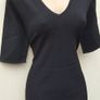 New With Tags Karen Millen Black Frill Hem Tunic Knit Mini Jumper Dress Image 4
