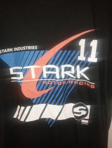 Iron man race team t shirt size XL