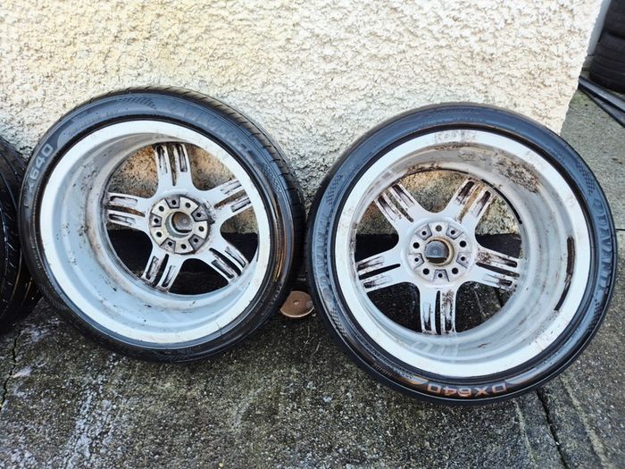 R19 5x120 BMW style 351M OEM staggered alloy wheels with tyres and tpms