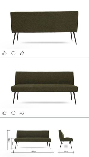 Decker Bench With Back -moss Green