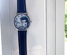 Elvis Wrist watch, Black Strap
