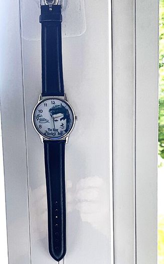 Elvis Wrist watch, Black Strap