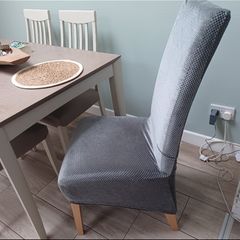 6 Brown Leather Dining Chairs