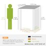Garden Shed 3.3 x 3.4ft Lean To Steel with Locking Door Image 2