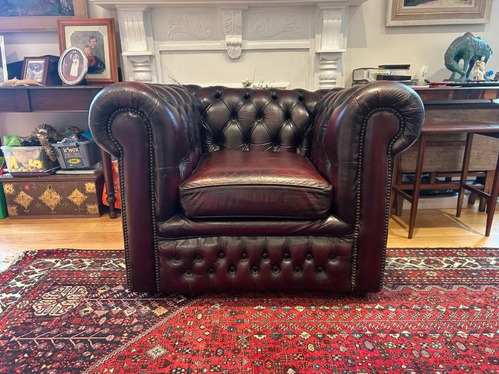 Leather armchair