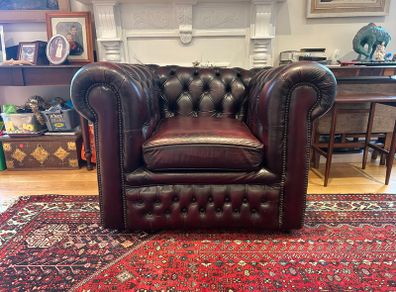 Leather armchair