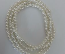 Faux pearl necklace