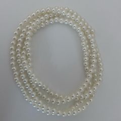 Faux pearl necklace