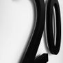 1PC Floating House Number Doorplate Acrylic Mailbox Sign Home Address Plaque Number Sign Plate 0-9  Matte Black Floating House Number Sign Image 5