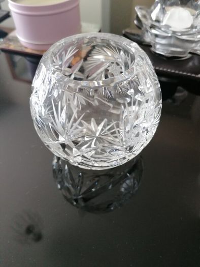 small crystal candle holder