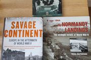 3 WWII Books: D-Day, Savage Continent, Normandy Landings