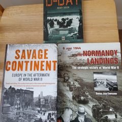 3 WWII Books: D-Day, Savage Continent, Normandy Landings