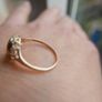 Vintage 9c Yellow Gold 375 Framed Cameo Ring 1,1g Image 4