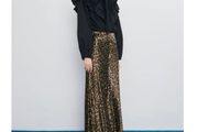 Animal print skirt