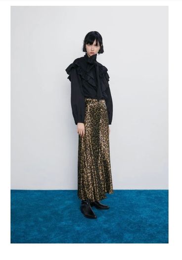 Animal print skirt