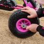 Kids Racing Car Go Kart Cart With Rubber Wheels Image 2