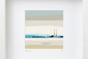 Calming day in Dublin Bay, framed print by artist Helen Mathews