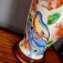 Vintage oriental style handpainted ceramic lamp Image 3
