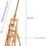 Versatile Studio H-Frame Easel - All Media Adjustable Beech Wood Studio Easel, Painting Floor Easel Stand, Movable and Tilting Flat Available MULTIPLE COLOURS AVAILABLE, SEE PHOTOS (FREE POSTAGE) Image 4