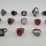 15 Old Fashioned Brass Rings Rustic Decorative Jewellery Lot Image 9