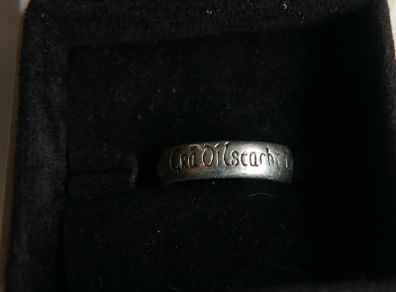 Vintage STERLING IRISH Gra Dilseacht Cairdeas  Vintage 925 Silver-Celtic Loyalty Love Friendship-Comfort Band-Wedding Promise