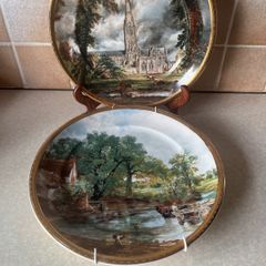 2 Arklow Pottery "Art Collection " 10.5" wall plates