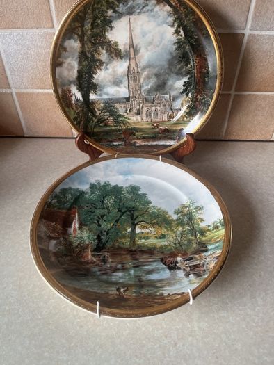 2 Arklow Pottery "Art Collection " 10.5" wall plates