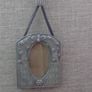 Pewter picture frame, Frames.Bee and flowers frame,Home decor Image 3