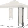 Luxury  Gazebo  3 x 3 m Metal Water-Repellent Image 3