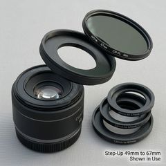Camera Lens Filter Adapter - All Sizes
