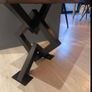 Handmade solid walnut and steel side table Image 6