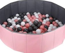 Kids Baby Round Pool Ball Pit, Outdoor Indoor Nursery Baby Playpen for Toddler Boys Girls (100CM)