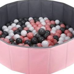 Kids Baby Round Pool Ball Pit, Outdoor Indoor Nursery Baby Playpen for Toddler Boys Girls (100CM)