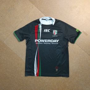 FREE POST London Irish (L) Rugby Jersey Shirt BLK Eire Ireland England  Large