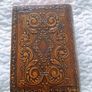 RARE Vintage Don Quixote Embossed Leather Cigar & Cigarette Humidor Box - Book Style Image 2
