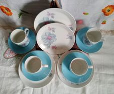 Vintage tea set , Johnson Brothers, retro coffee set
