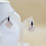 STERLING SILVER 925 Mother of Pearl Jewelry Set Necklace & Earrings Image 4