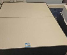 5ft King Size Divan Bed Base  Grey Fabric (Practically New)