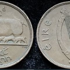 [#41] - Ireland 1953 | Half Penny | 1/2d | KM.10
