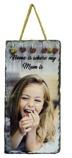 Hanging Photo Slate 30 x 15cm photo rock slate