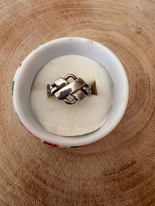 Puzzle ring sterling silver.